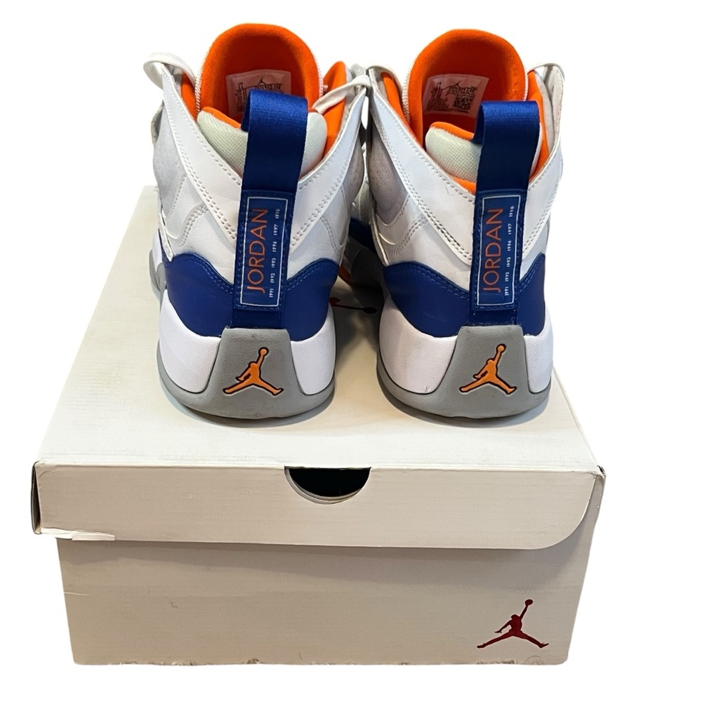 Jordan Jumpman Two Trey White Hyper Royal Men's Basketball Shoes in box size 11 - Picture 5 of 11